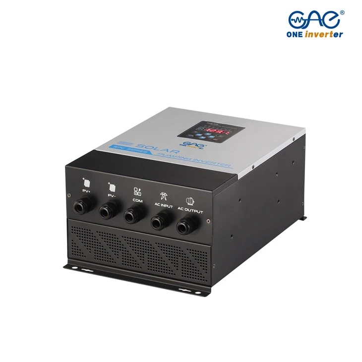 Hybrid solar pump inverter 7.5kw 380v with mppt solar charger energy