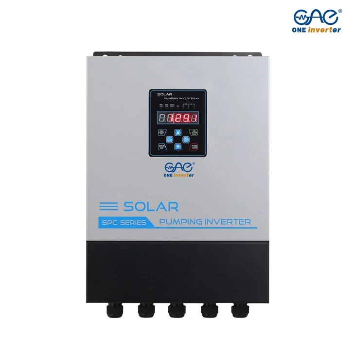 Hybrid solar pump inverter 7.5kw 380v with mppt solar charger energy
